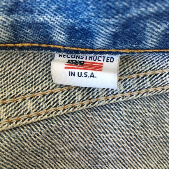 RE/DONE x Levis Button Fly Light/Med Wash High Rise Waist Crop Ankle Jeans - Picture 5 of 16